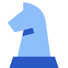 Chess Knight Icon from Sharp Flat Set