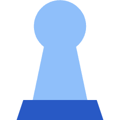 Chess Pawn Icon from Sharp Flat Set