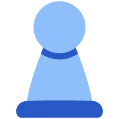 Chess Pawn Icon from Plump Flat Set