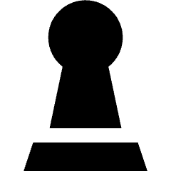 Chess Pawn Icon from Sharp Solid Set