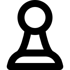 Chess Pawn Icon from Micro Line Set
