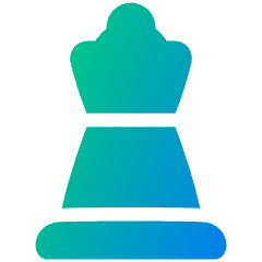 Chess Queen 1 Icon from Plump Gradient Set