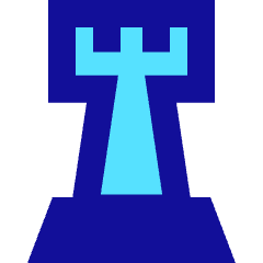 Chess Rook Icon from Sharp Pop Set