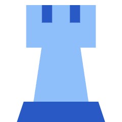 Chess Rook Icon from Sharp Flat Set