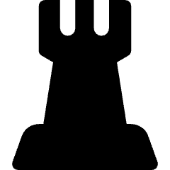 Chess Rook Icon from Core Solid Set