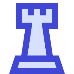 Chess Rook Icon from Sharp Duo Set