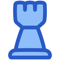 Chess Rook Icon from Plump Duo Set
