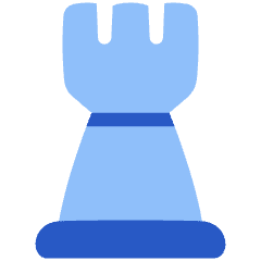 Chess Rook Icon from Plump Flat Set