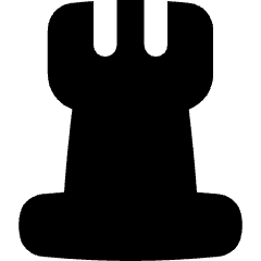 Chess Rook Icon from Flex Solid Set