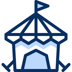 Circus Camp Icon from Cyber Duotone Set