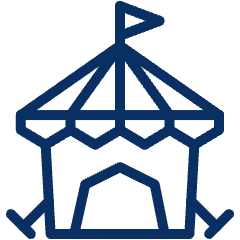 Circus Camp Icon from Cyber Line Set