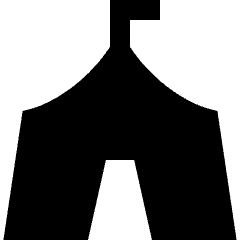 Circus Tent Icon from Sharp Solid Set