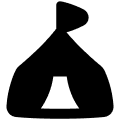 Circus Tent Icon from Plump Solid Set