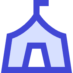 Circus Tent Icon from Sharp Duo Set