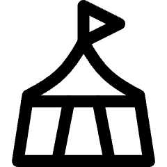 Circus Tent Icon from Core Line Set