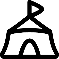 Circus Tent Icon from Flex Line Set