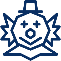 Clown Icon from Cyber Line Set