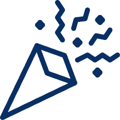 Confetti Popper Icon from Cyber Line Set