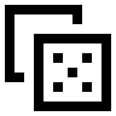 Dice Icon from Sharp Line Set