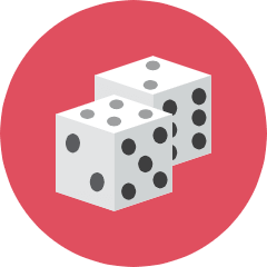 Dices Icon from Kameleon Colors Set