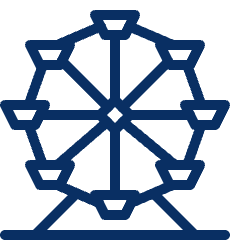 Ferris Wheel 1 Icon from Cyber Line Set