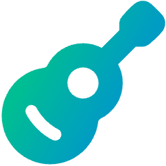 Guitar Icon from Plump Gradient Set