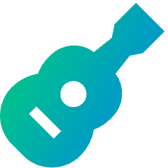 Guitar Icon from Sharp Gradient Set