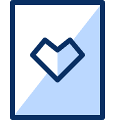 Heart Card Icon from Cyber Duotone Set