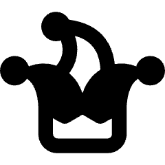 Jester Joker Hat Icon from Core Remix Set