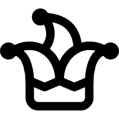 Jester Joker Hat Icon from Core Line Set