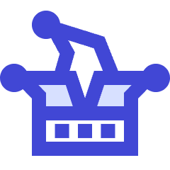 Jester Joker Hat Icon from Sharp Duo Set