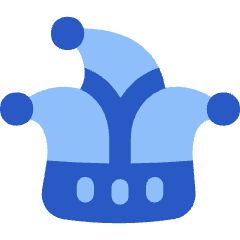 Jester Joker Hat Icon from Flex Flat Set