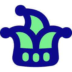 Jester Joker Hat Icon from Flex Pop Set