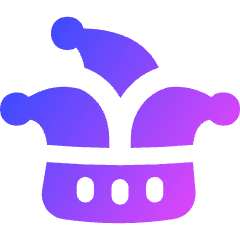 Jester Joker Hat Icon from Flex Gradient Set