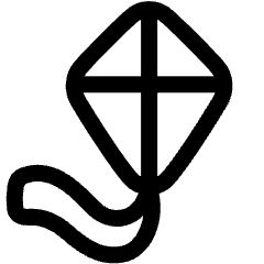 Kite Icon from Plump Line Set
