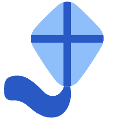 Kite Icon from Plump Flat Set