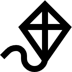 Kite Icon from Sharp Line Set