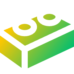 Lego Icon from Sharp Gradient Set