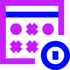 Lotto Draw Icon from Sharp Neon Set