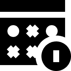 Lotto Draw Icon from Sharp Solid Set