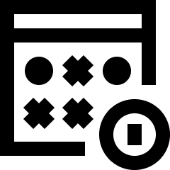 Lotto Draw Icon from Sharp Line Set