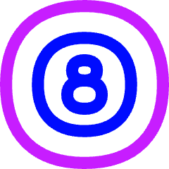Magic 8 Ball Icon from Flex Neon Set