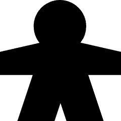 Meeple Icon from Sharp Solid Set