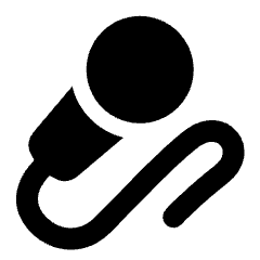 Microphone Karaoke Podcast Sing Icon from Plump Solid Set