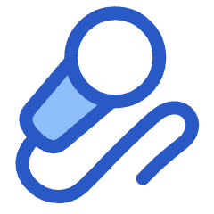 Microphone Karaoke Podcast Sing Icon from Plump Duo Set