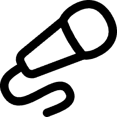 Microphone Karaoke Podcast Sing Icon from Flex Line Set