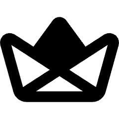 Origami Boat Icon from Core Remix Set