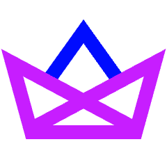 Origami Boat Icon from Sharp Neon Set