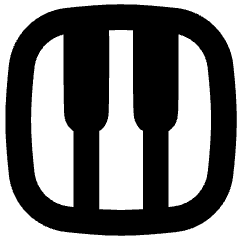 Piano Keys Icon from Flex Solid Set