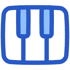 Piano Keys Icon from Plump Duo Set